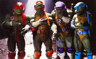 The Ninja Turtles take a moment